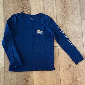 Vineyard Vines Kids St. Patrick’s Blue Long Sleeve Tee